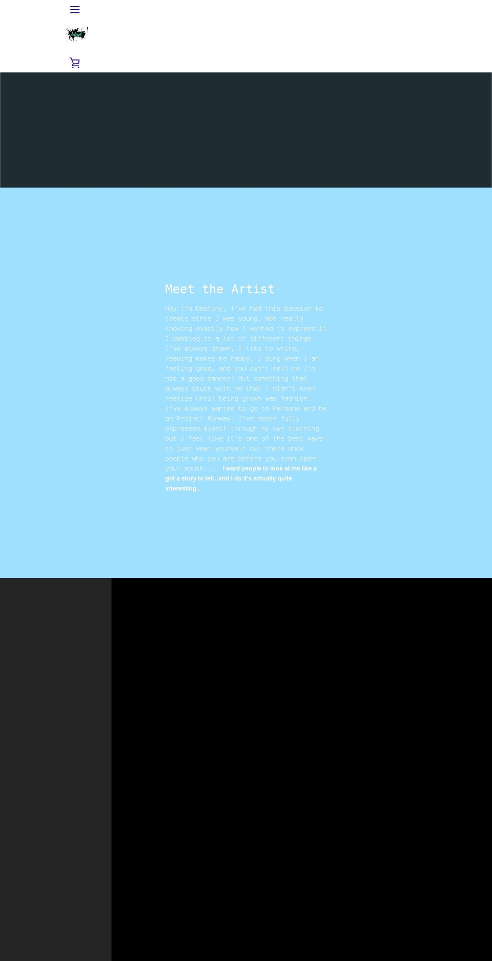 destined-art.com shopify website screenshot