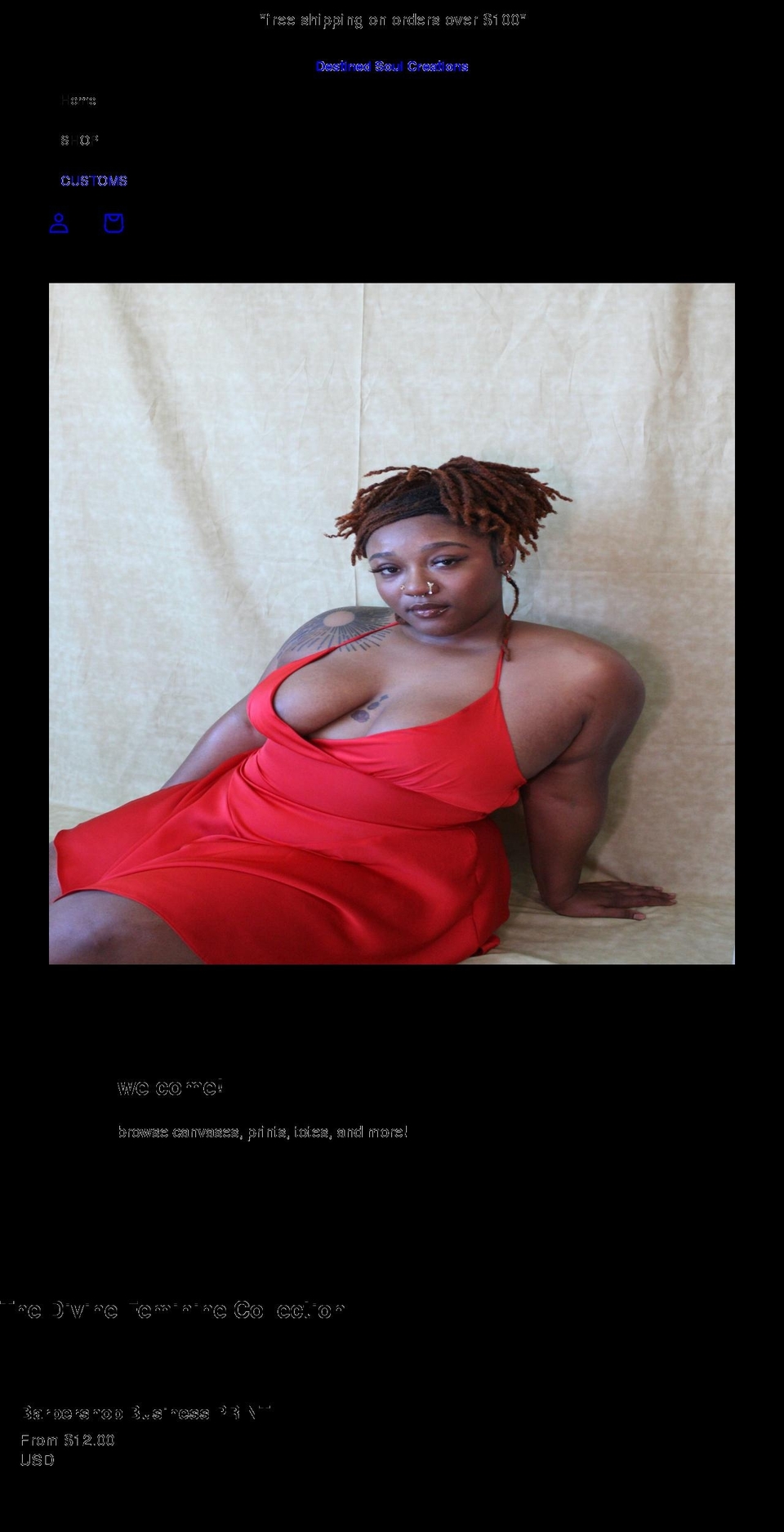 destinedsoulcreations.myshopify.com shopify website screenshot