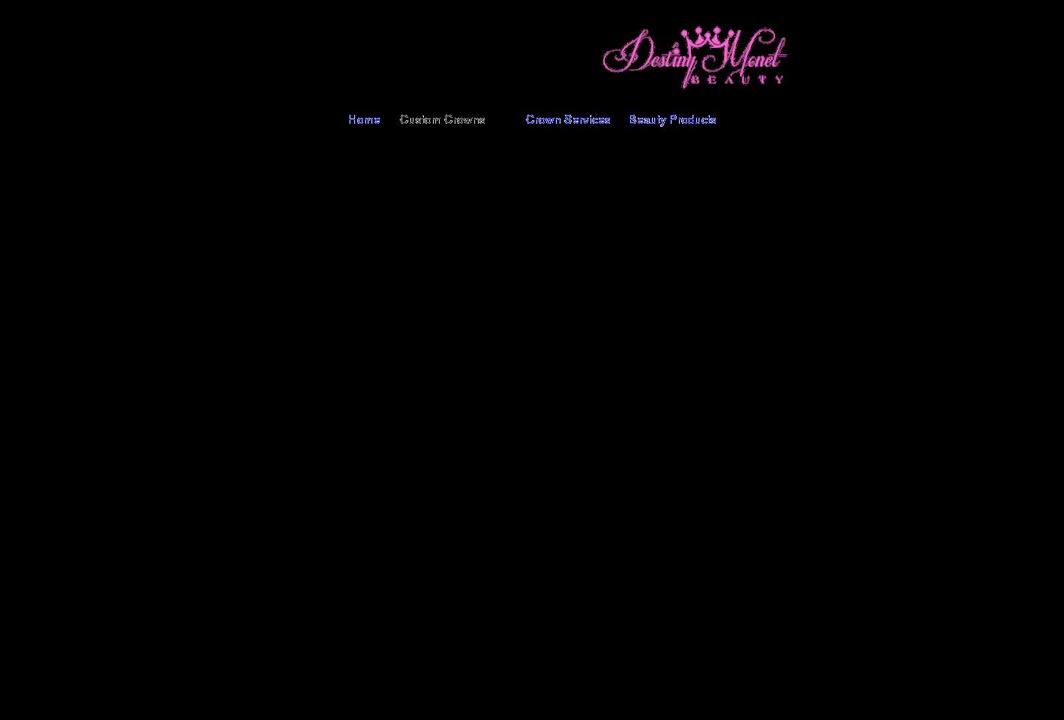 destinymonetbeauty.com shopify website screenshot