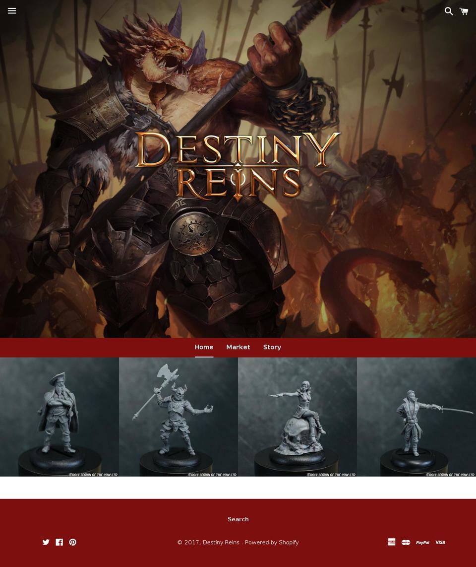destinyreins.com shopify website screenshot