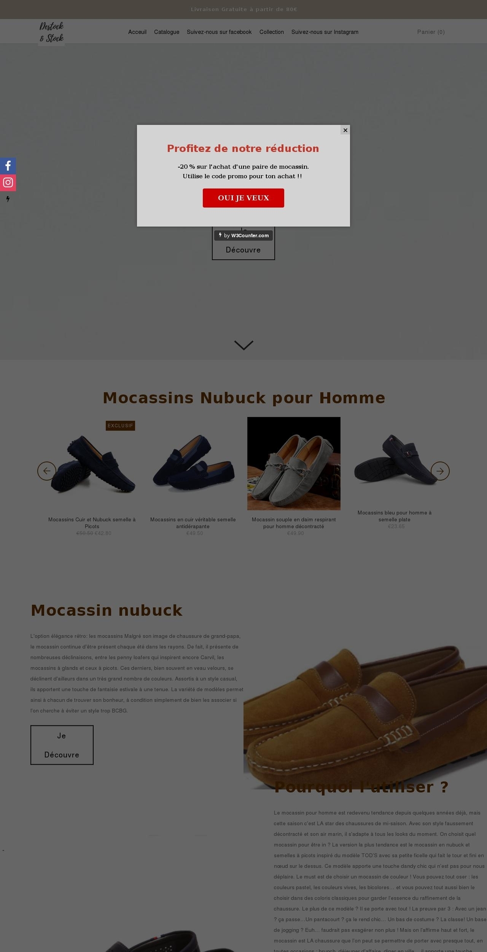 fastlane-1-69-active Shopify theme site example destocketstock.com