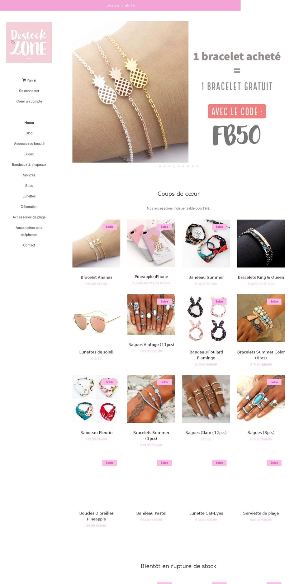 destockzone.com — Shopify storefront screenshot