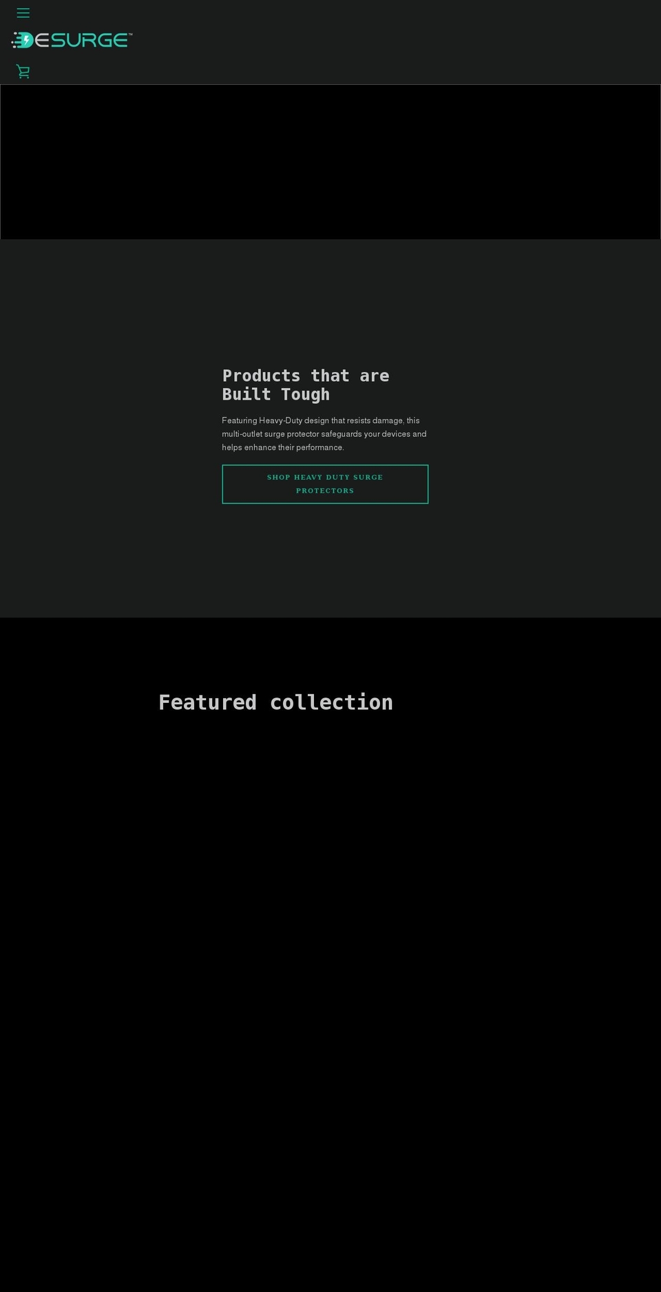 desurge.com shopify website screenshot