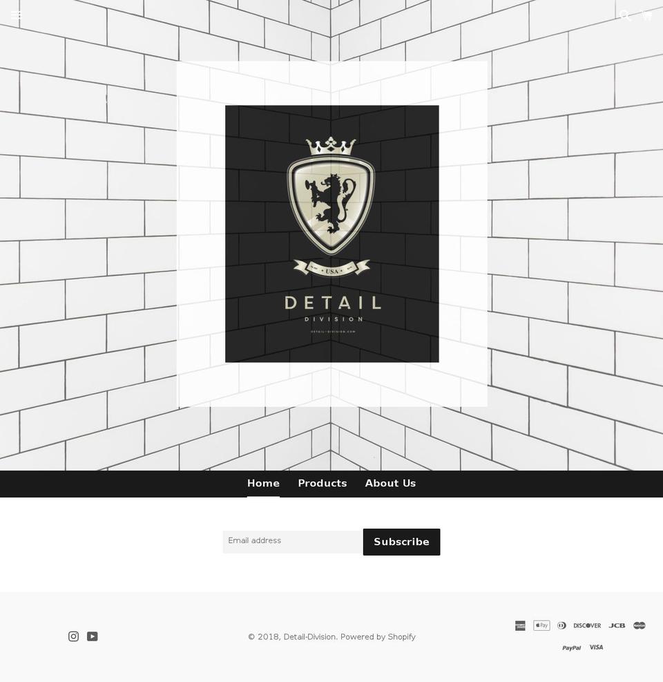 detail-division.com shopify website screenshot
