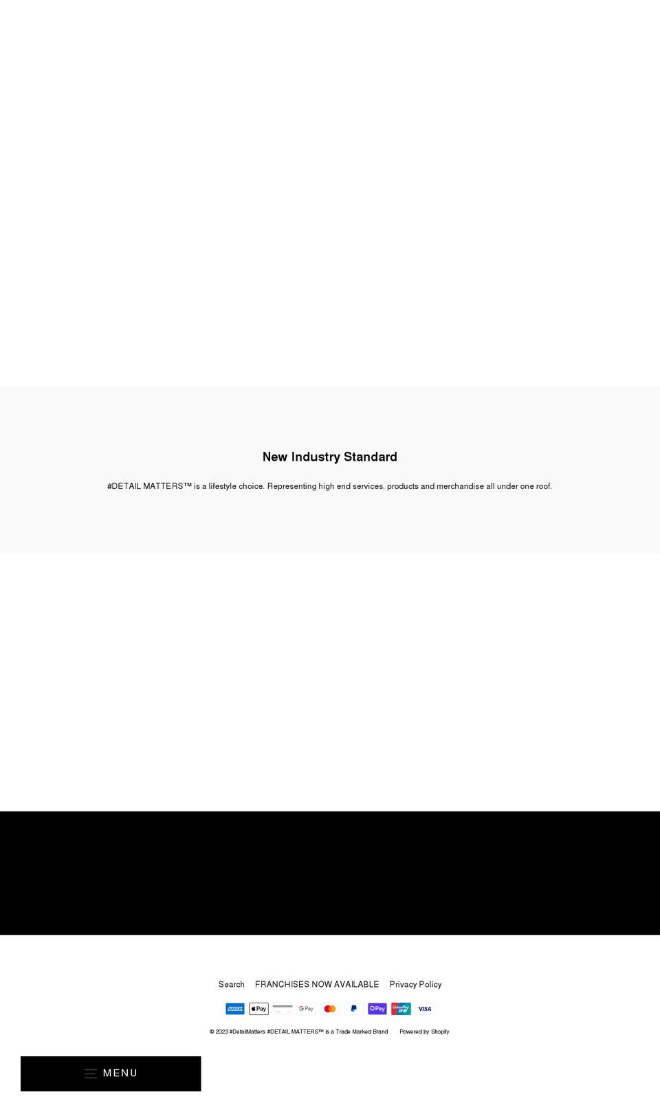 detail-matters.com shopify website screenshot