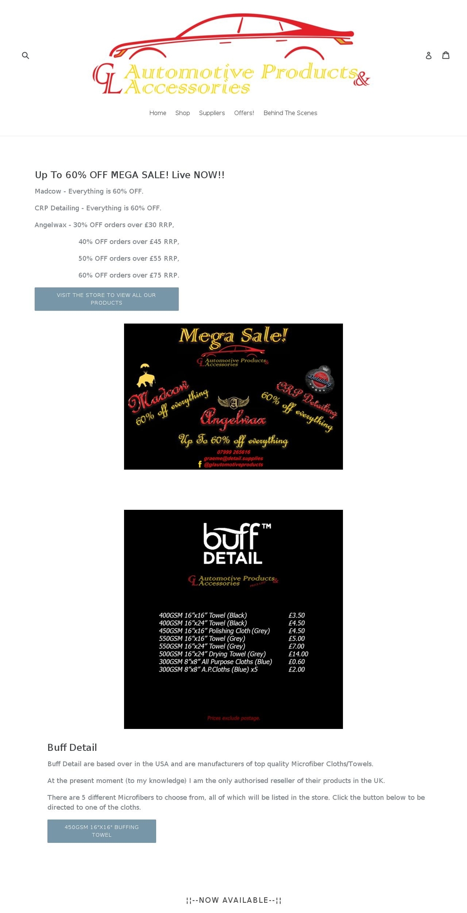 detail.supplies shopify website screenshot