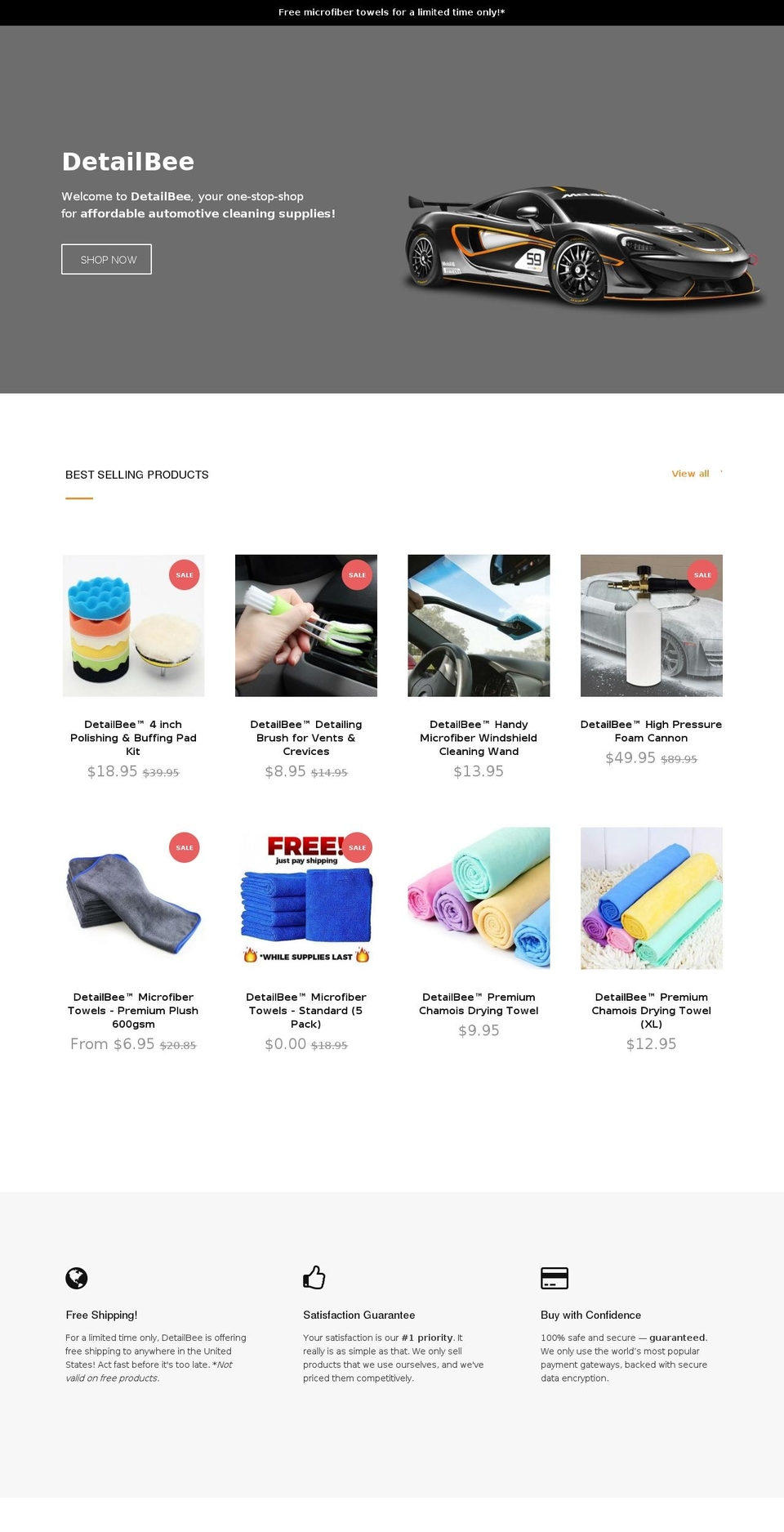 detailbee.com shopify website screenshot