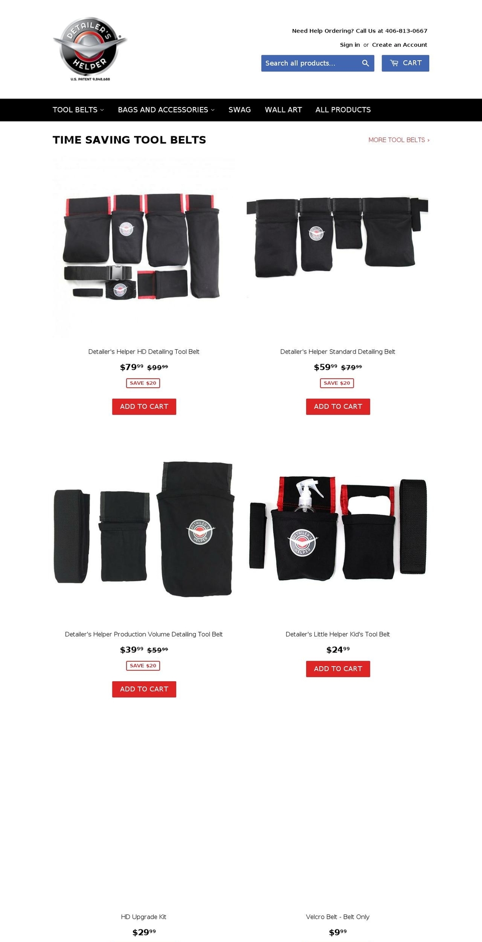 detailershelper.com shopify website screenshot
