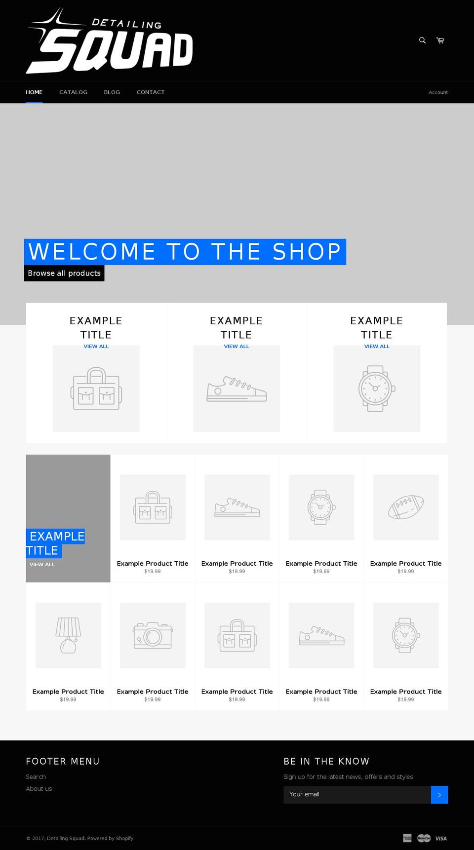 detailingsquad.com shopify website screenshot