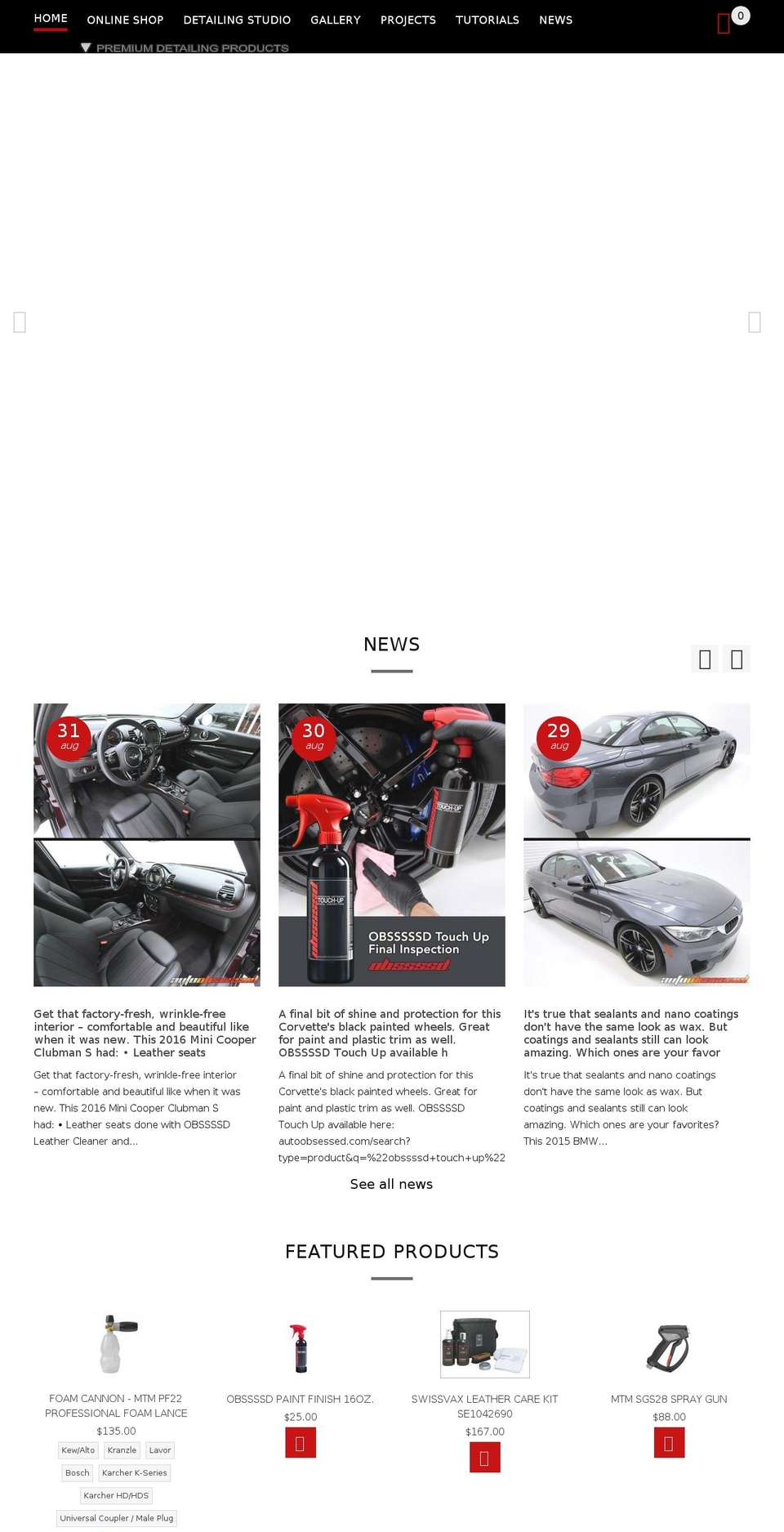 detailobsession.com — Shopify storefront screenshot