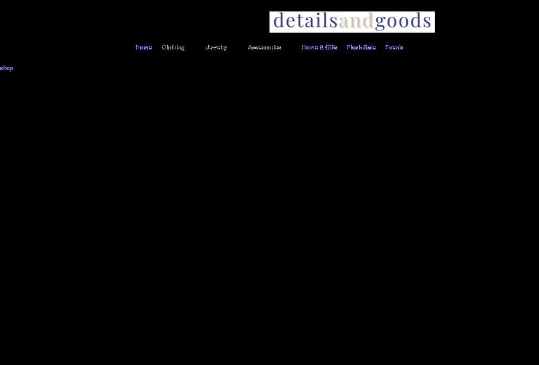 detailsandgoods.com shopify website screenshot