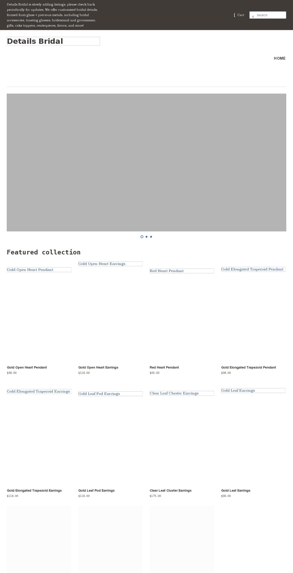 detailsbridal.com shopify website screenshot