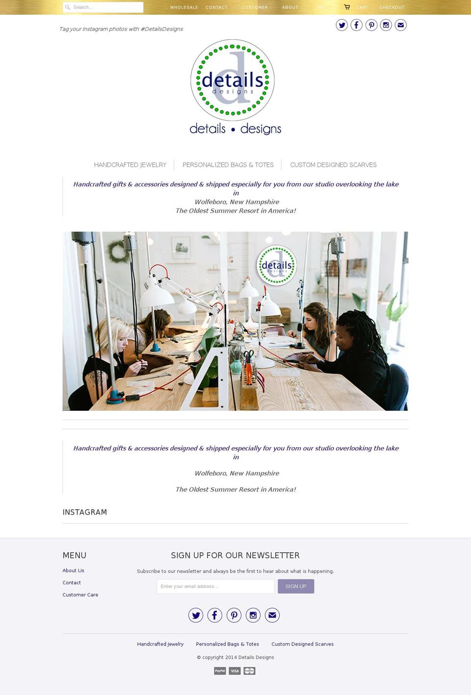 detailsdesigns.net shopify website screenshot