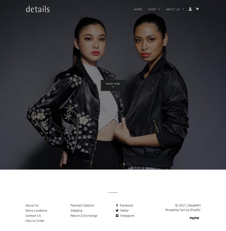 detailsph.com shopify website screenshot