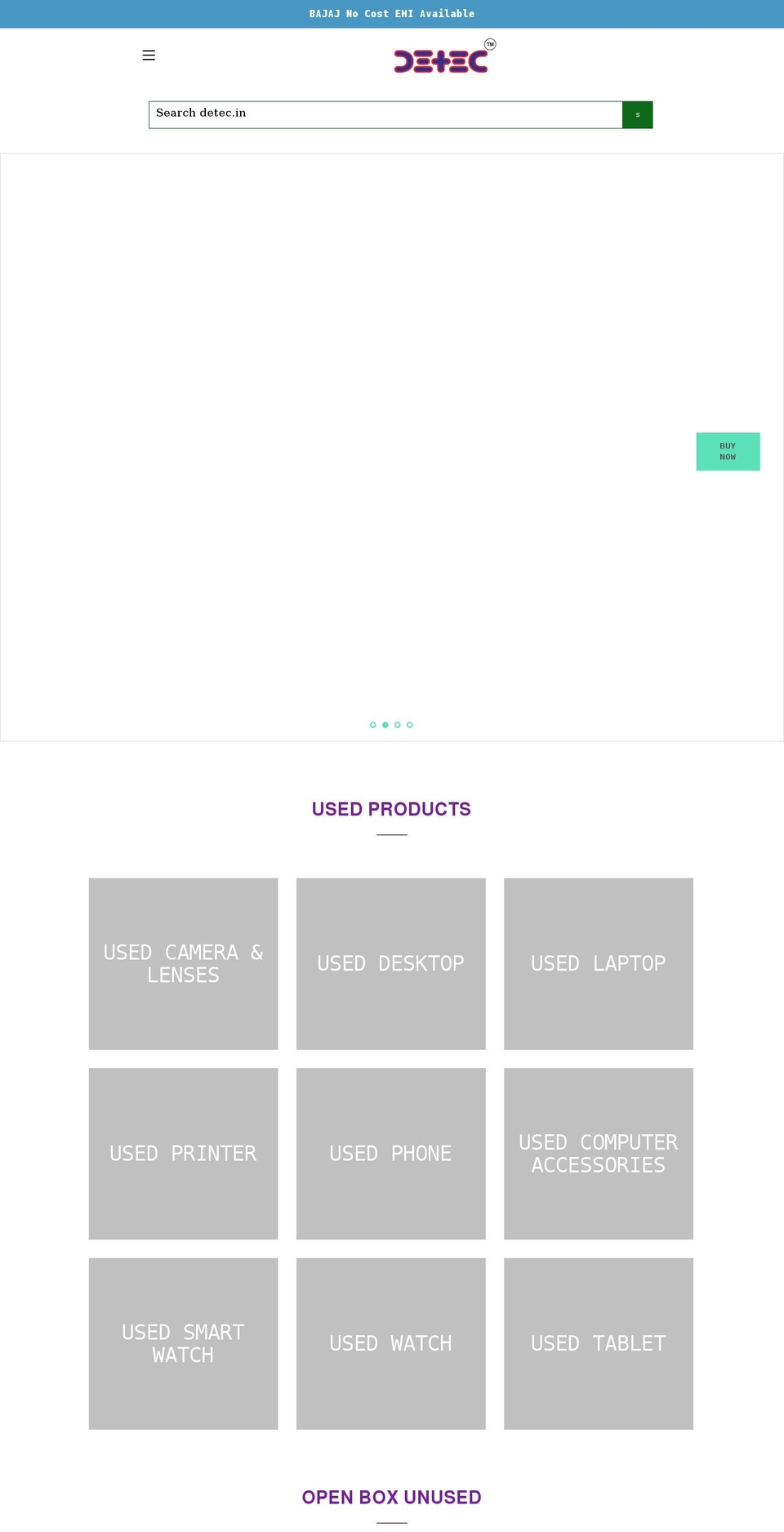 detec.in shopify website screenshot