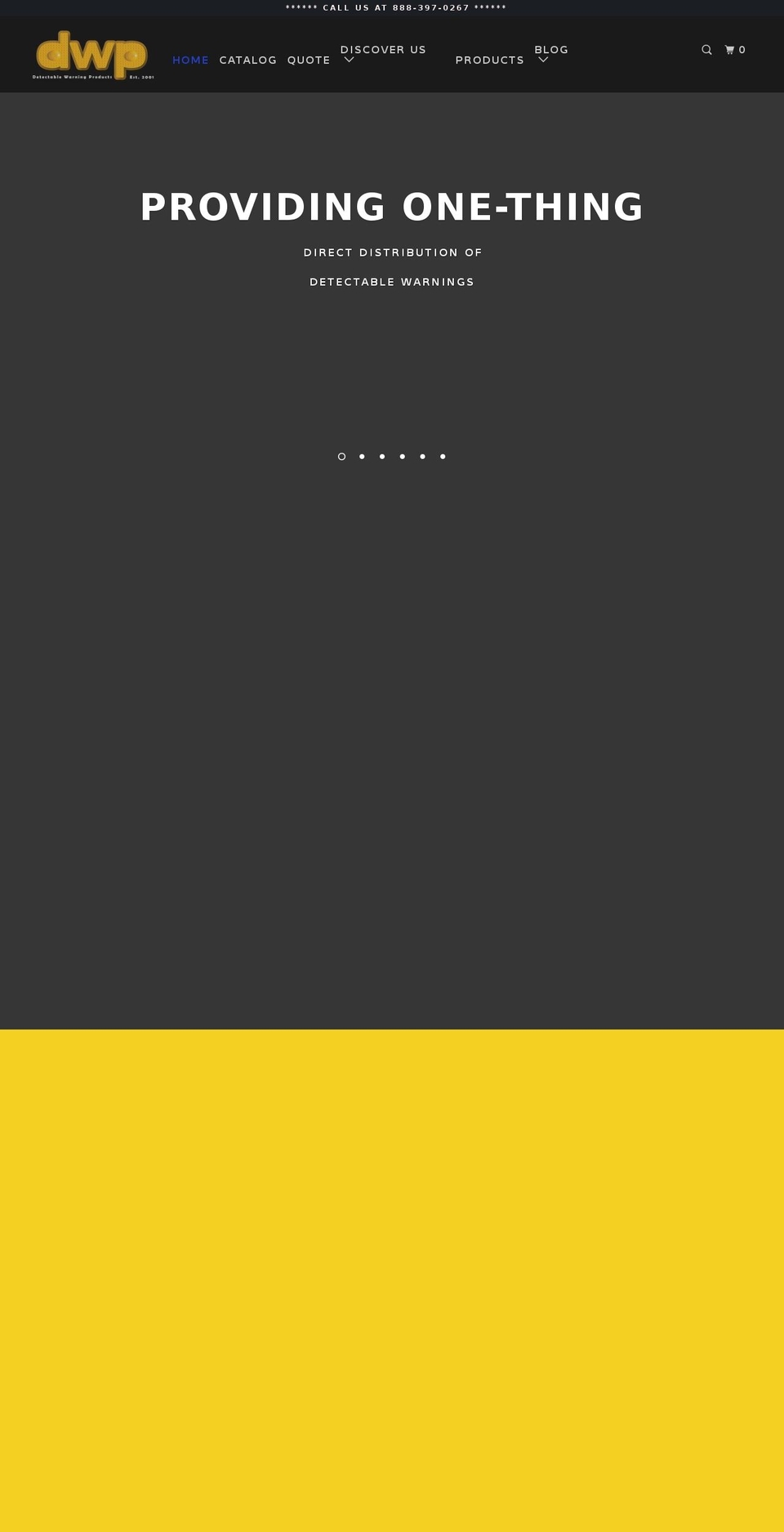 detectablewarningproducts.com — Shopify storefront screenshot