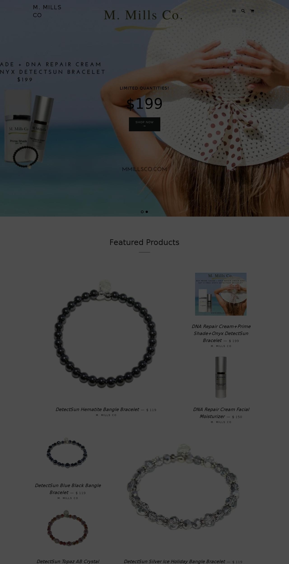 detectsun.com — Shopify storefront screenshot