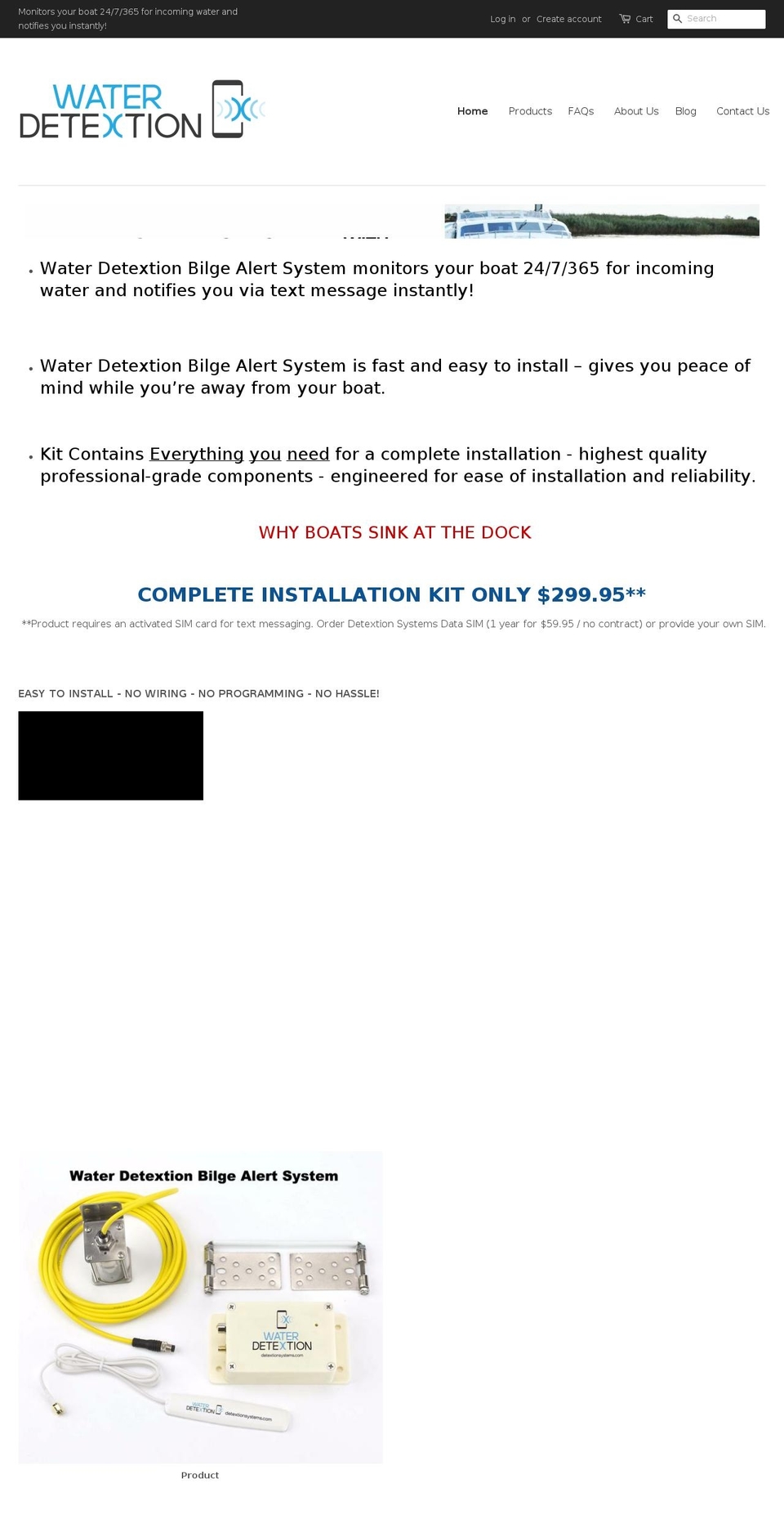 detextionsystems.com — Shopify storefront screenshot