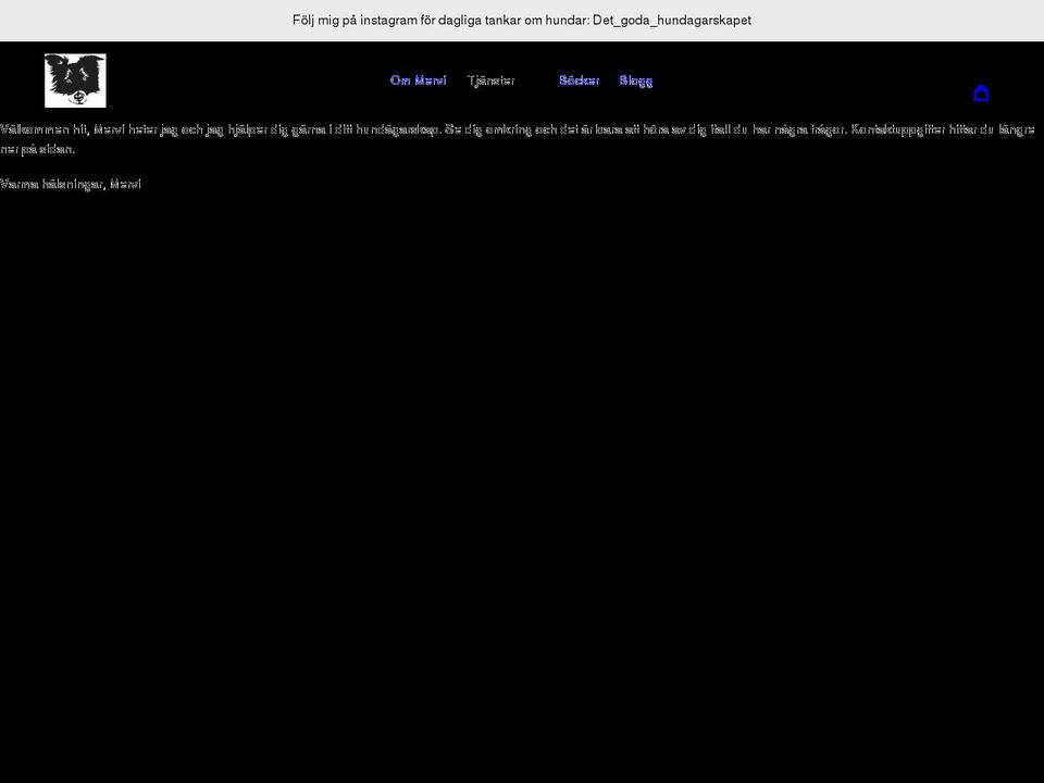 detgodahundagarskapet.se shopify website screenshot