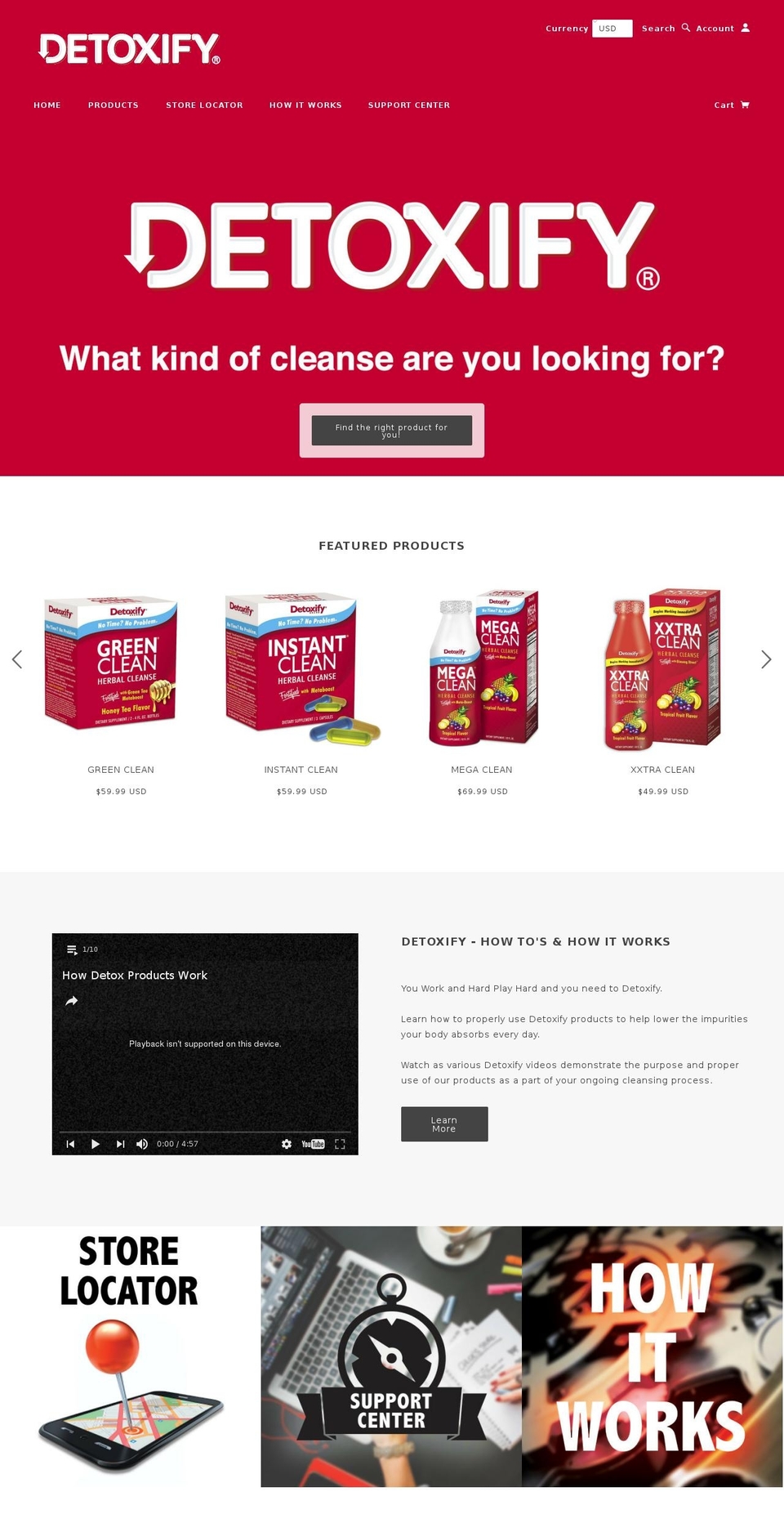 detoxhassle.com shopify website screenshot