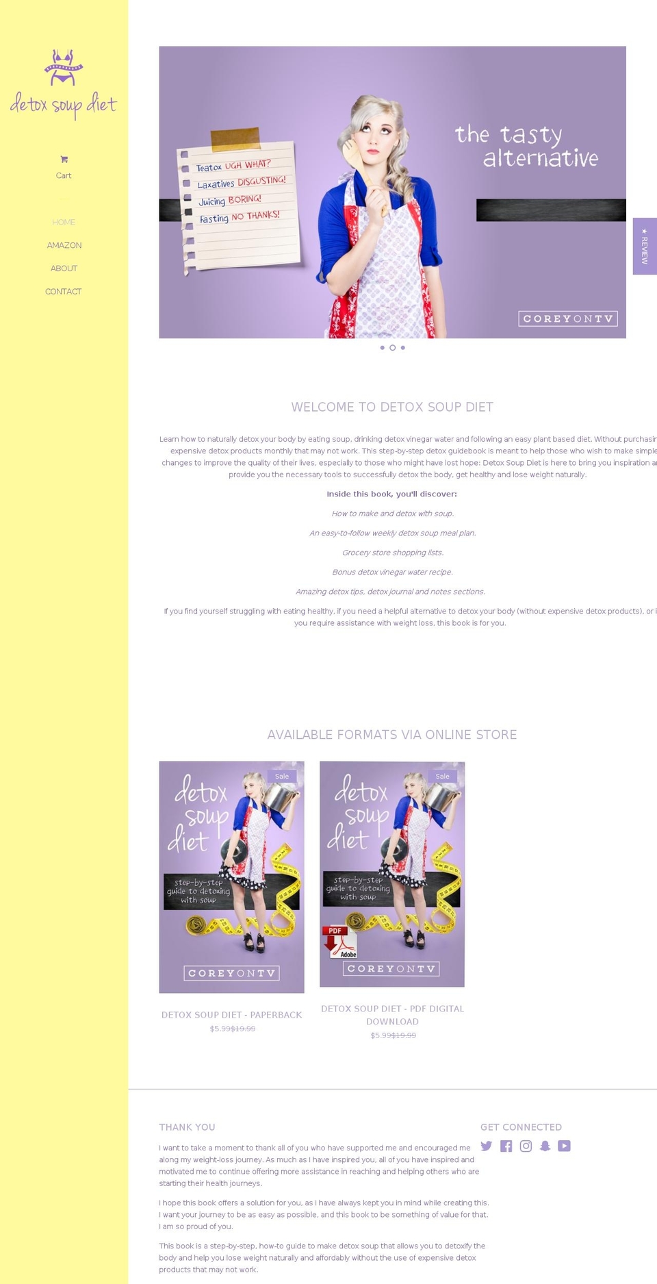 detoxsoupdiet.com — Shopify storefront screenshot