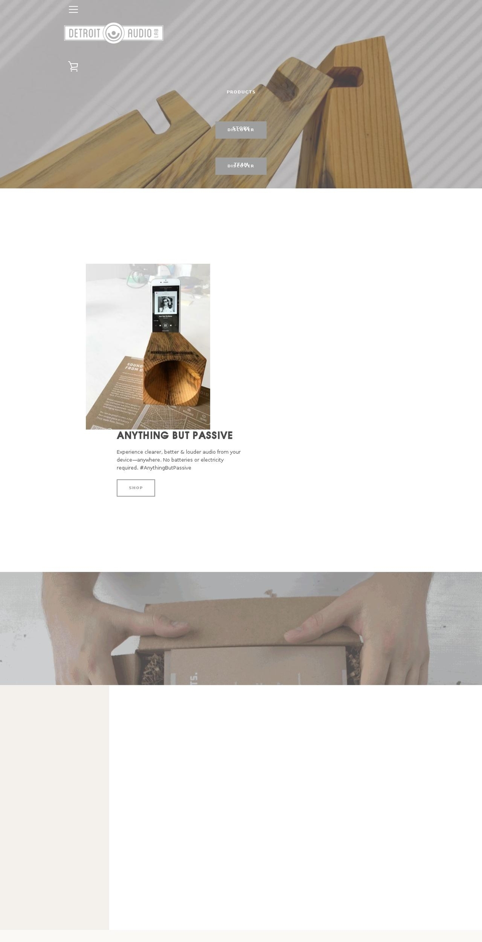 detroitaudiolab.com shopify website screenshot