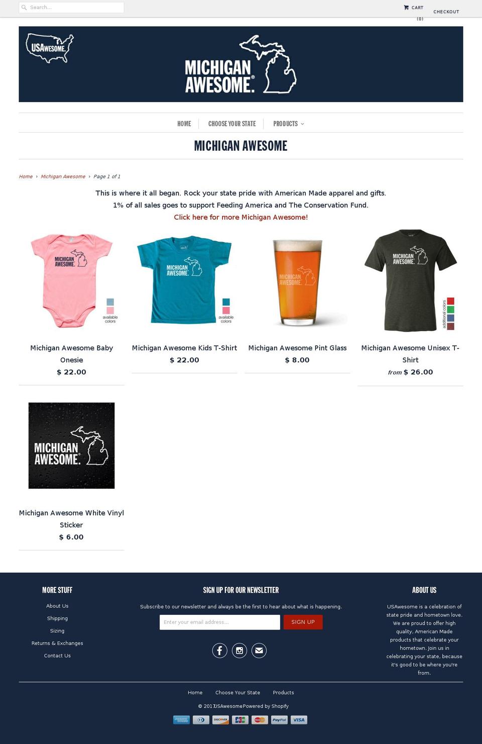 detroitawesome.com shopify website screenshot