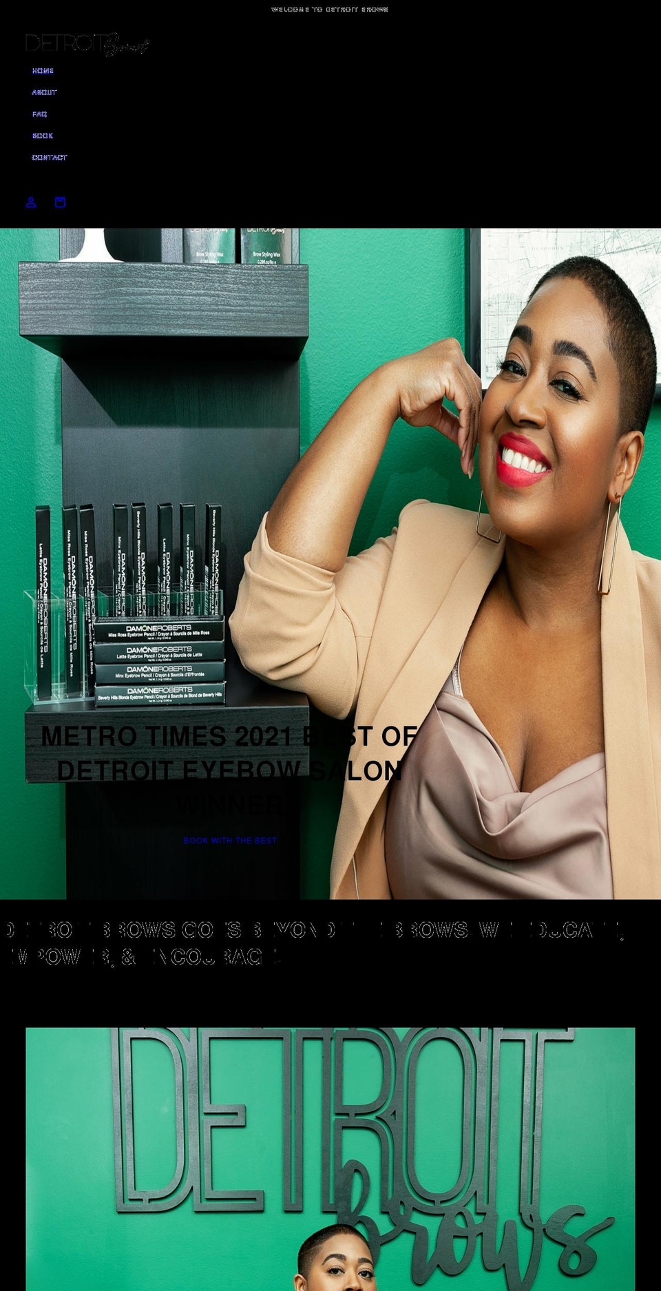 detroitbrows.myshopify.com shopify website screenshot