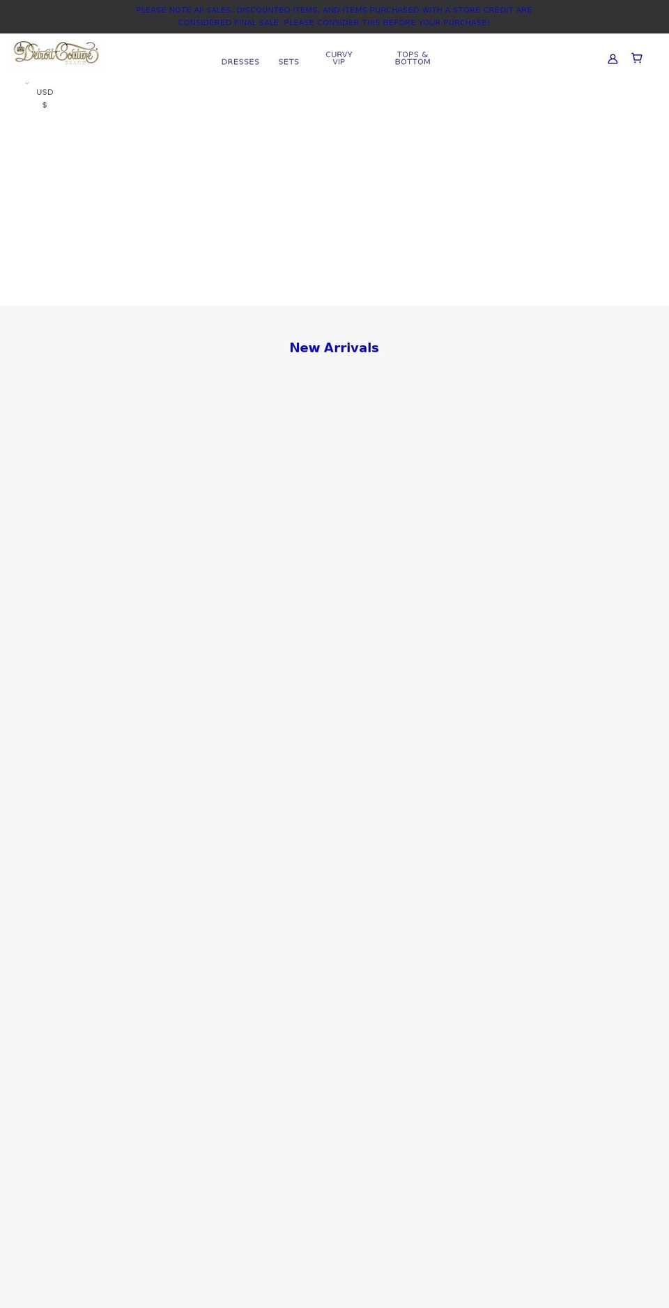 detroitcouture.com shopify website screenshot