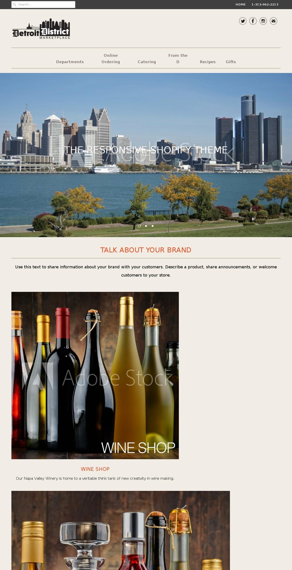 detroitdistrictmarket.com — Shopify storefront screenshot
