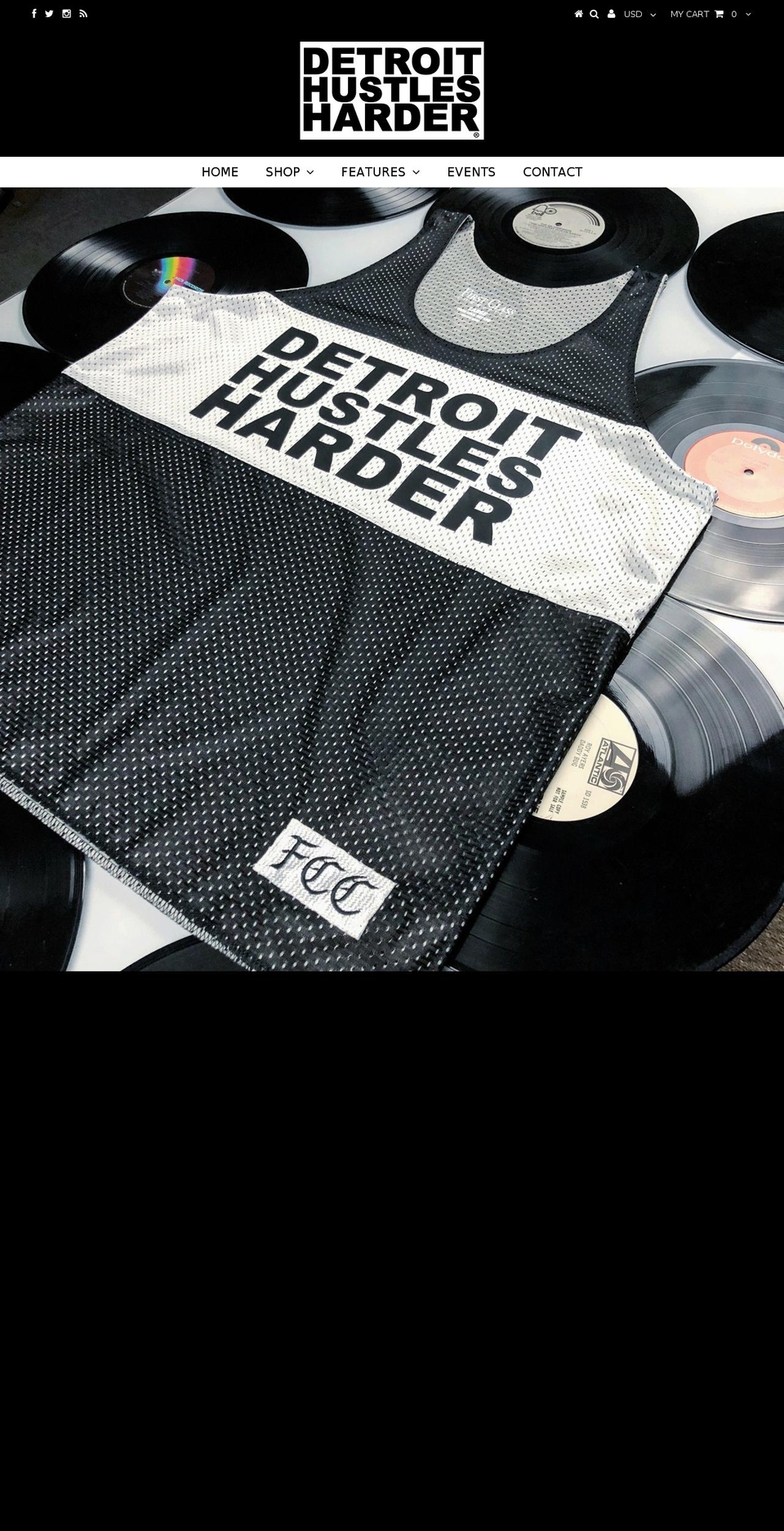 detroithustlesharder.com shopify website screenshot