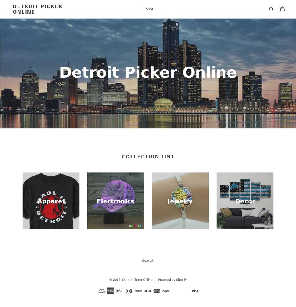 detroitpicker.com — Shopify storefront screenshot