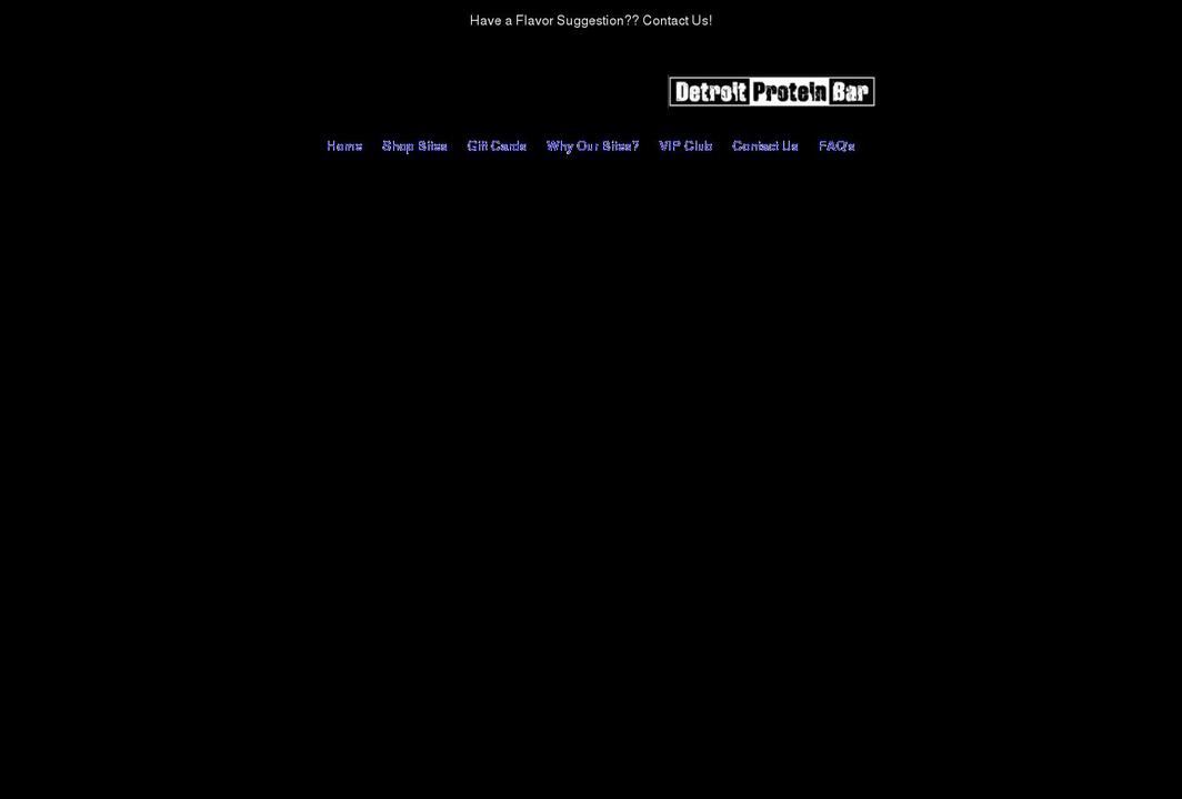 detroitproteinbar.com shopify website screenshot