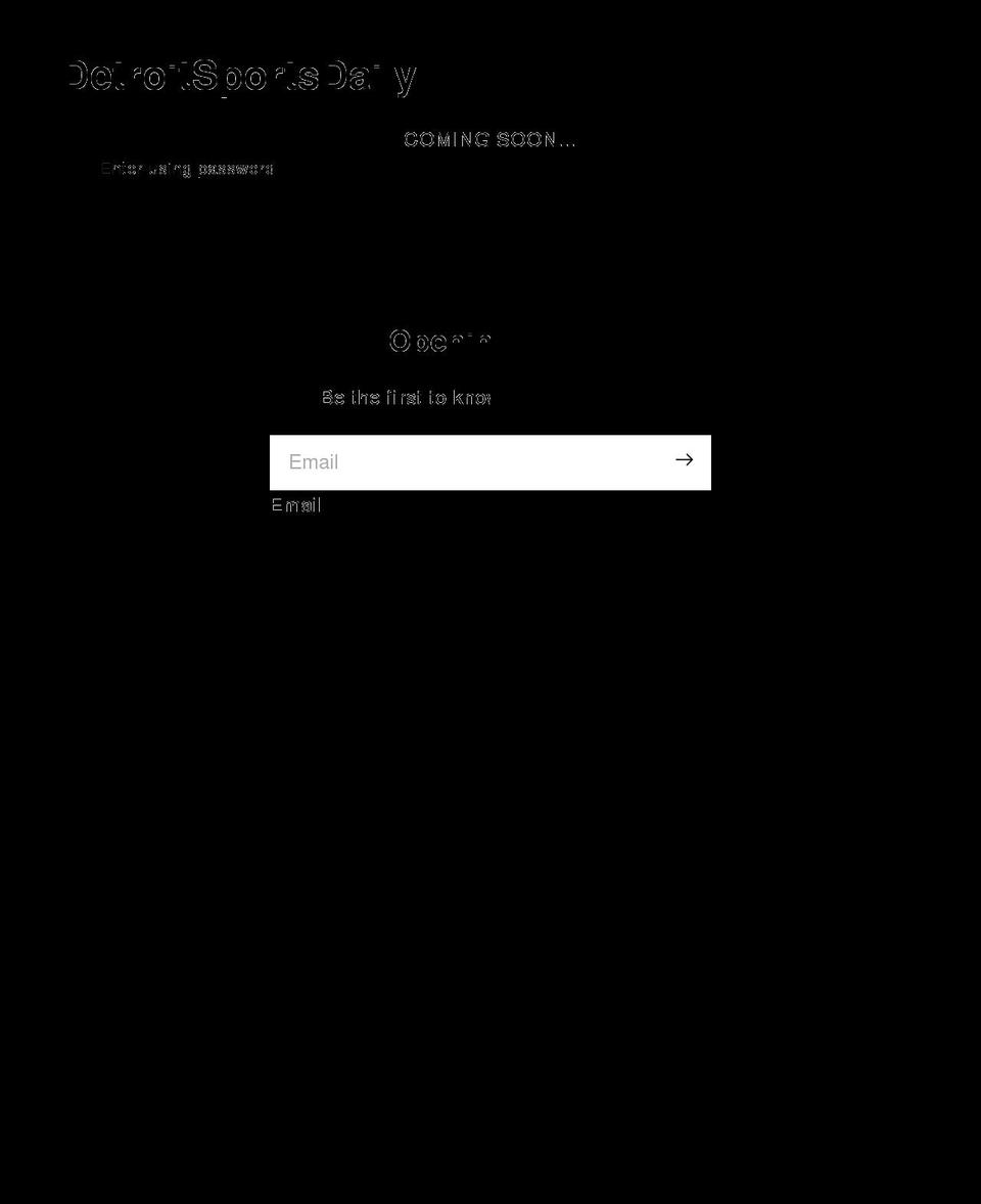 detroitsportsdaily.com shopify website screenshot