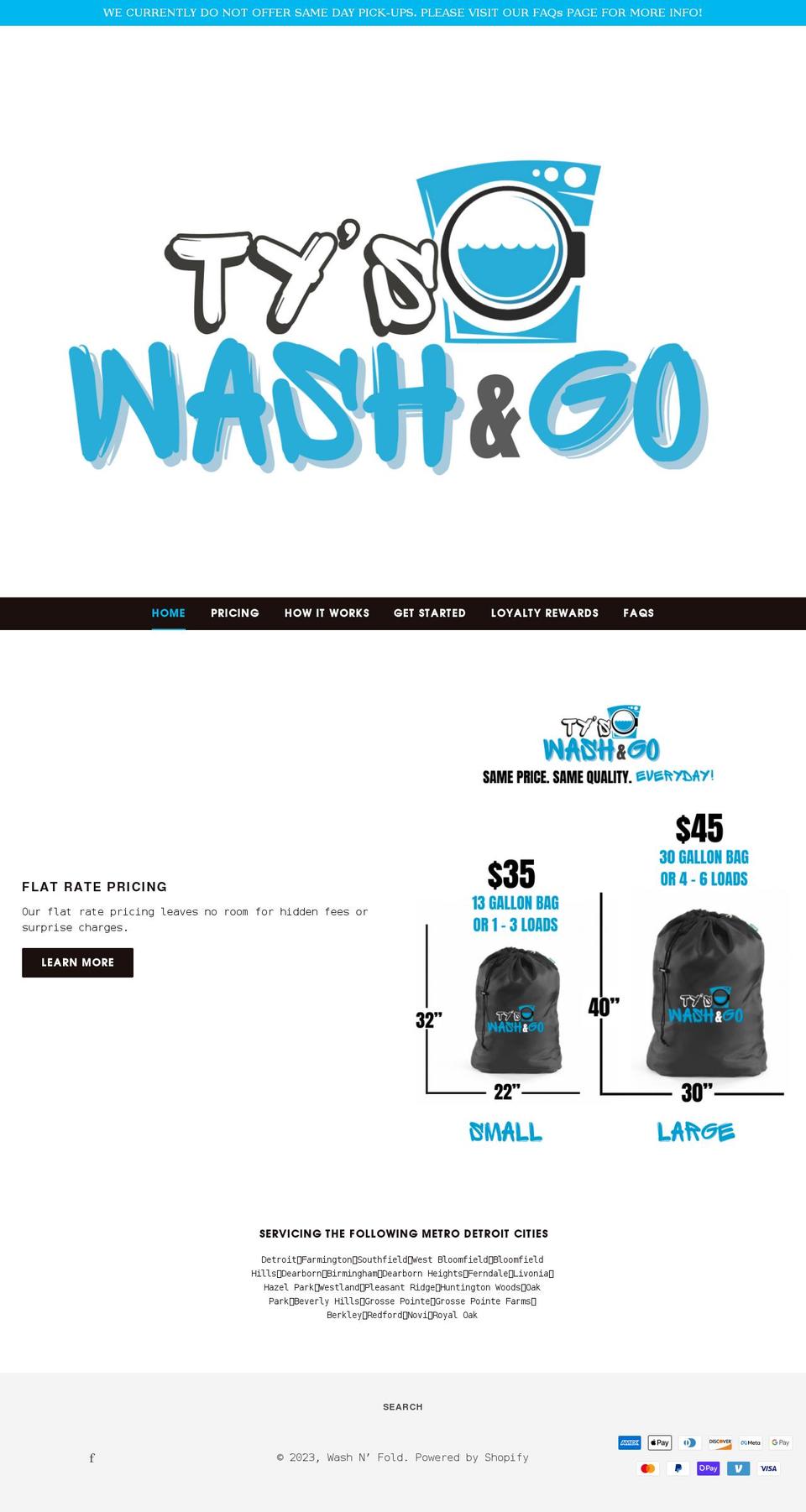 detroitwashnfold.com shopify website screenshot
