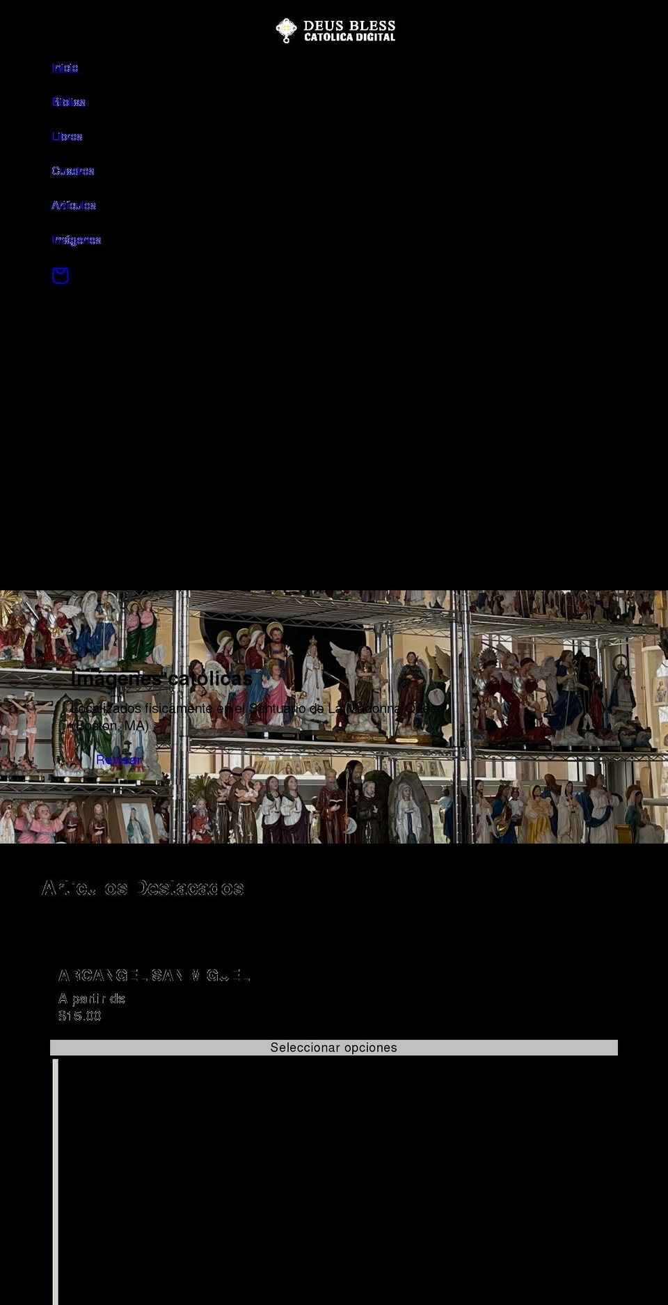 deusbless.com — Shopify storefront screenshot