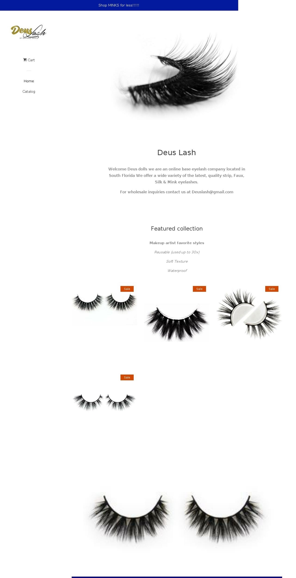 deusempire.com — Shopify storefront screenshot
