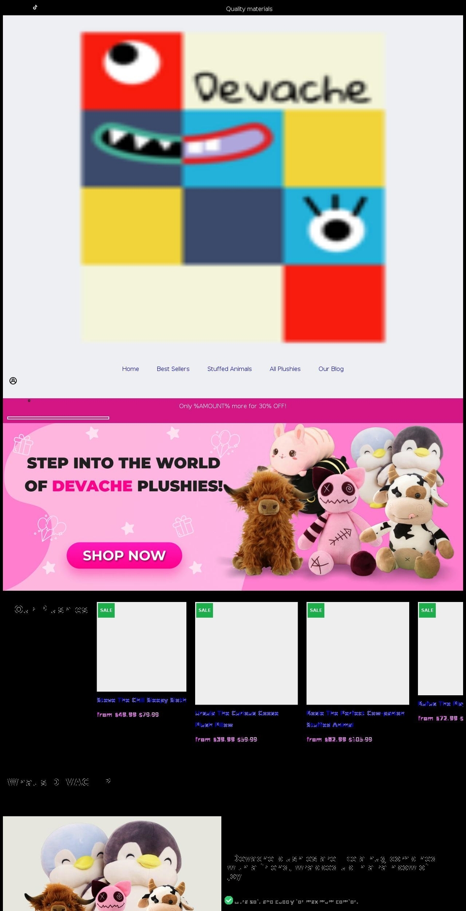 devache.com shopify website screenshot