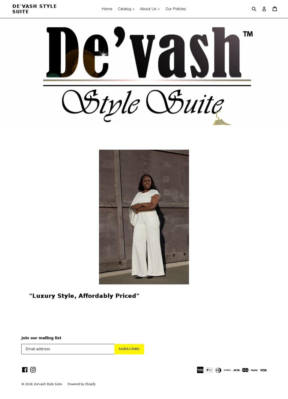 devashstyles.com — Shopify storefront screenshot
