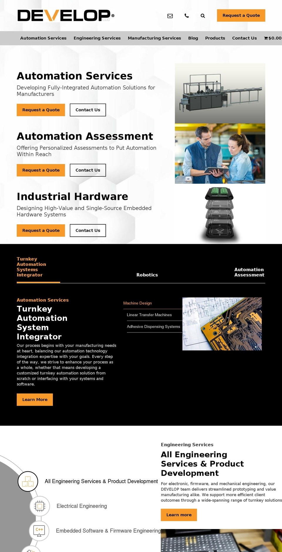 develop-llc.com shopify website screenshot