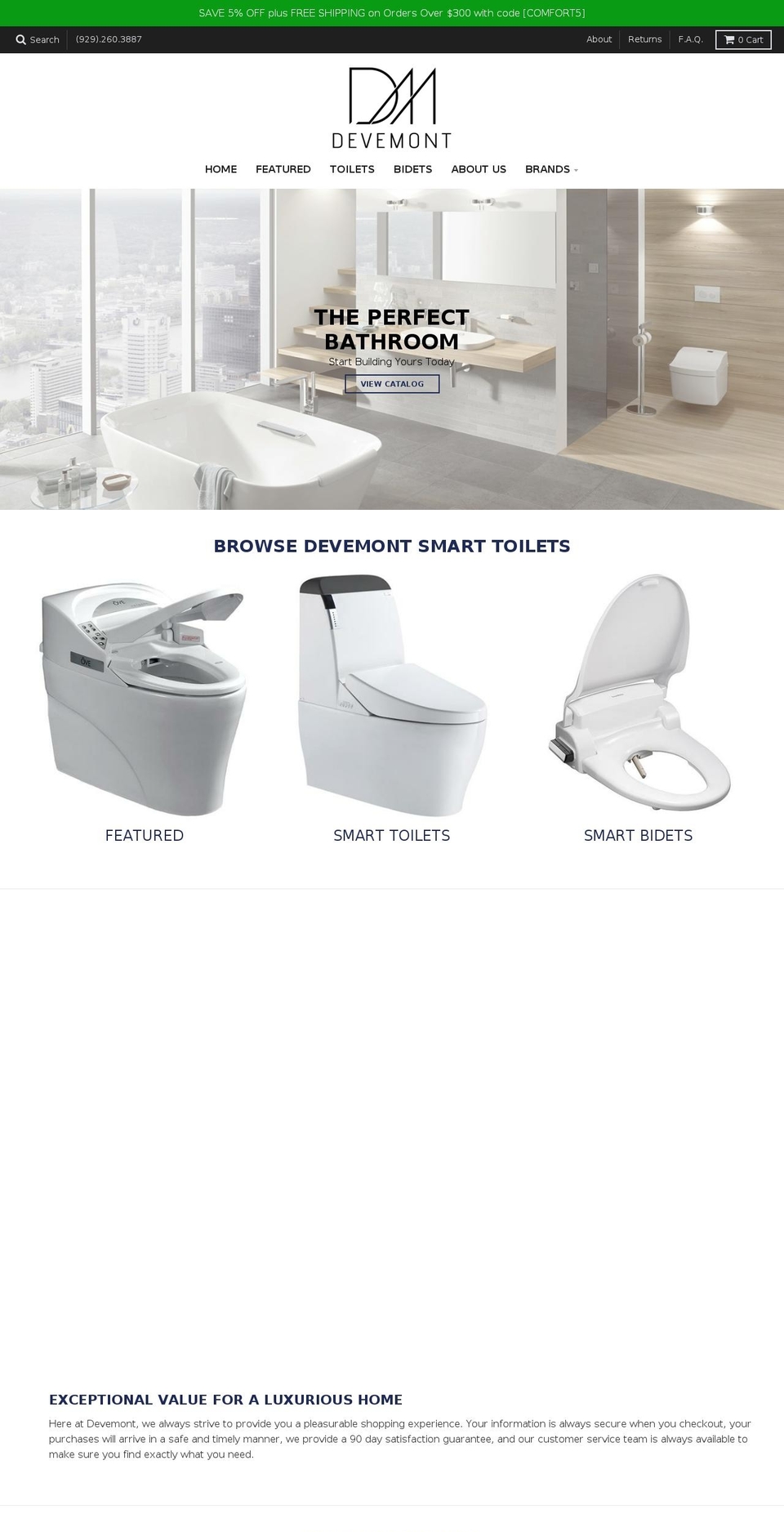 devemont.com shopify website screenshot