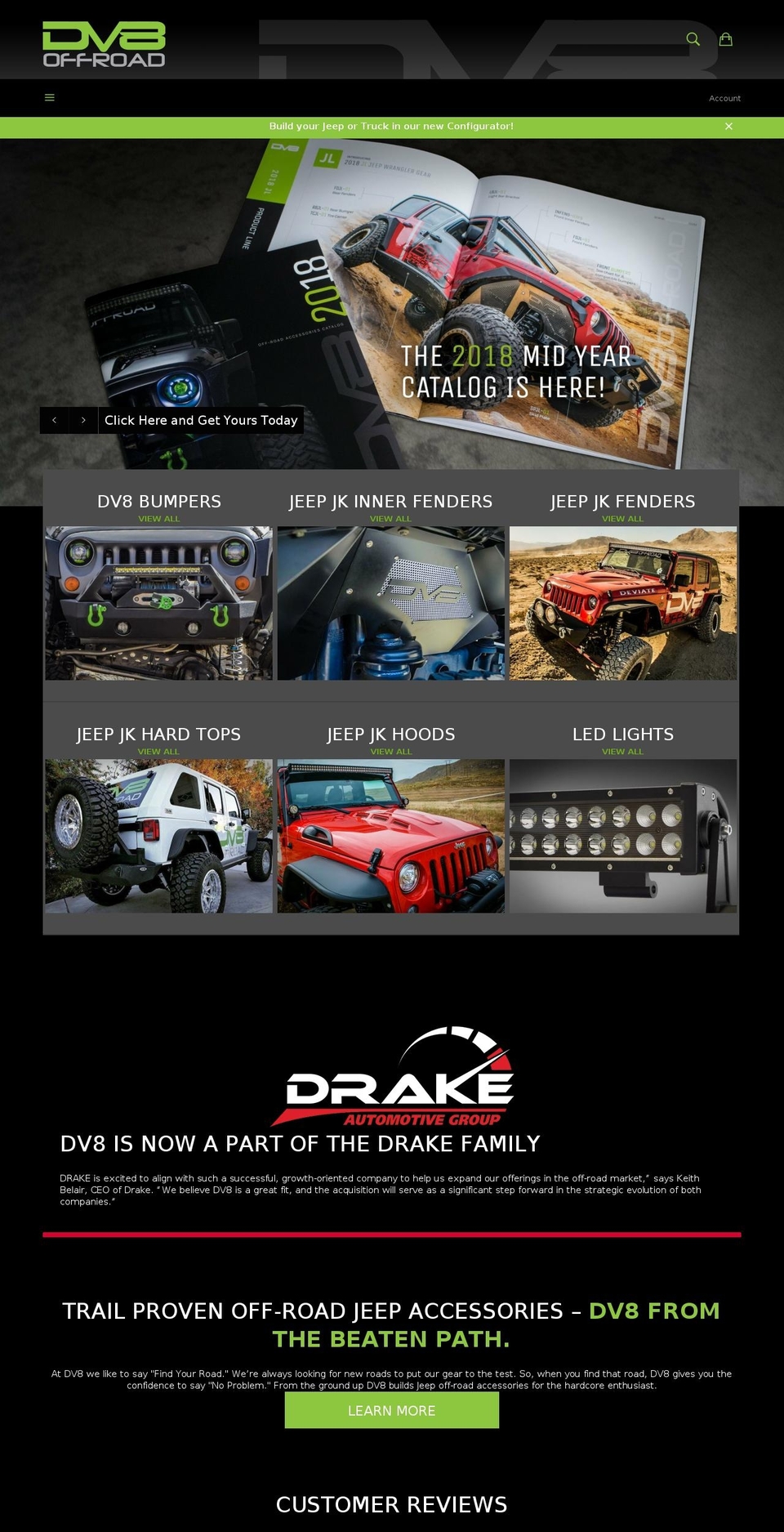 deviateoffroad.com — Shopify storefront screenshot