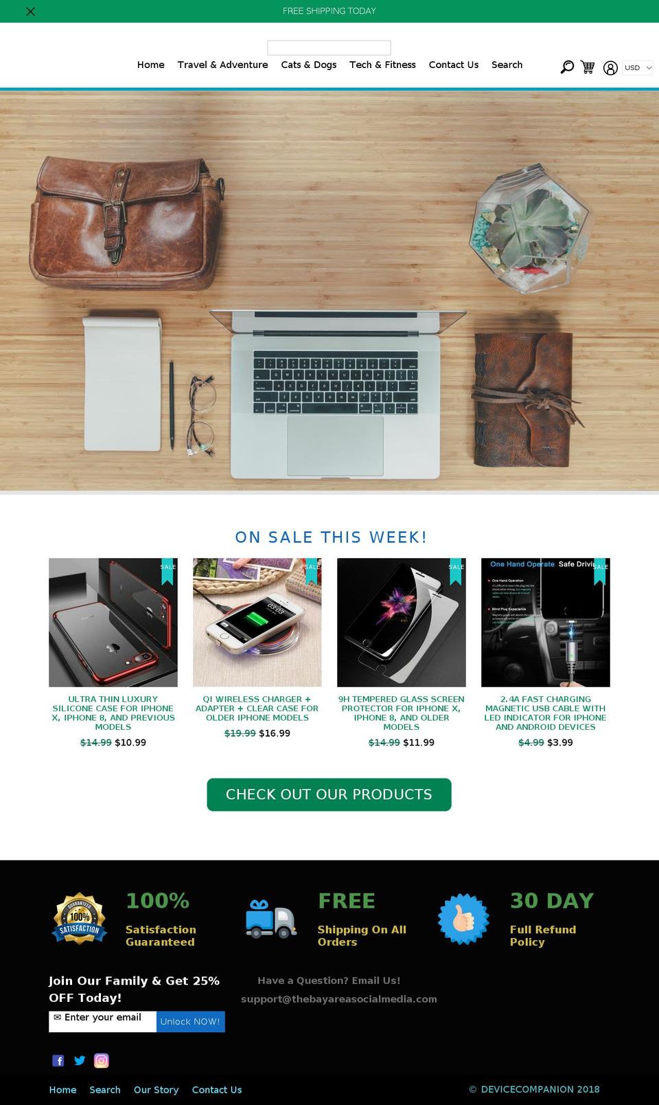 devicecompanion.com — Shopify storefront screenshot