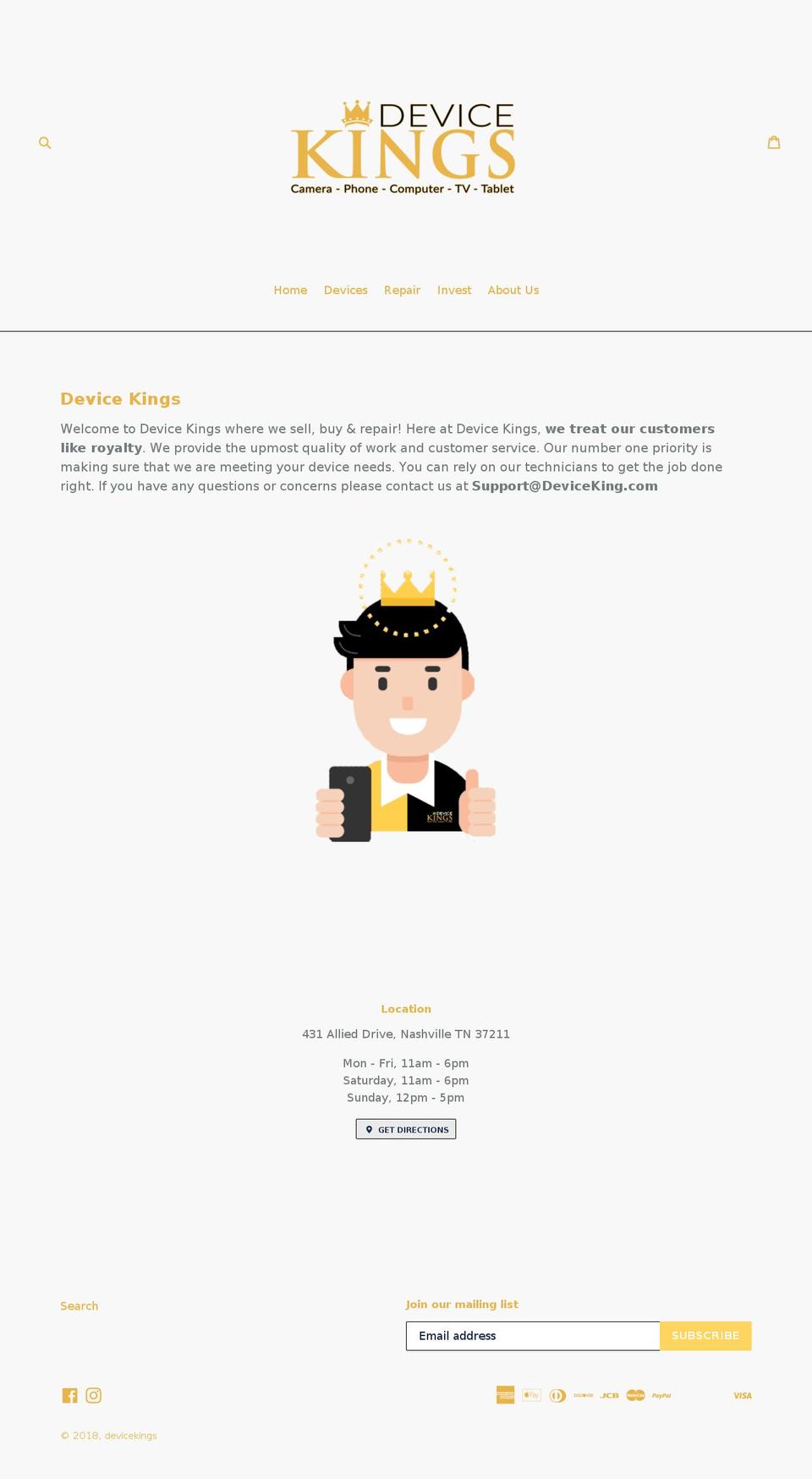 deviceking.com — Shopify storefront screenshot
