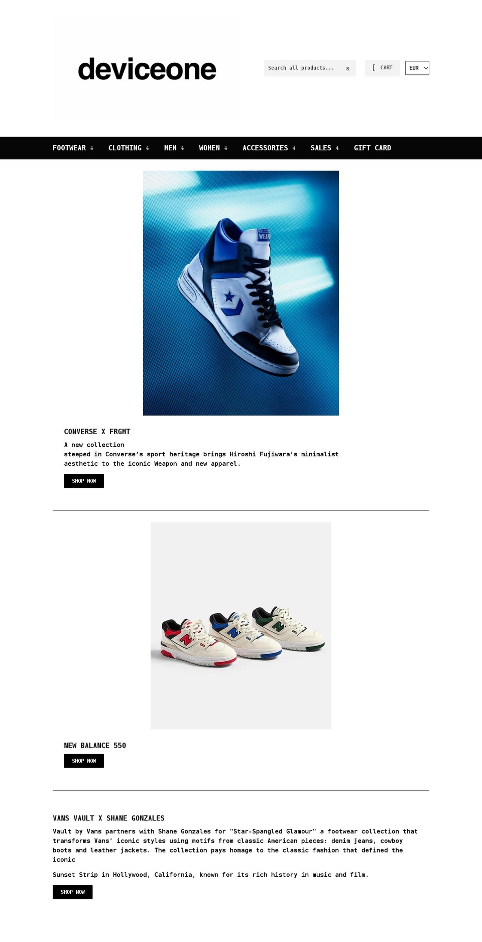 deviceone.gr shopify website screenshot