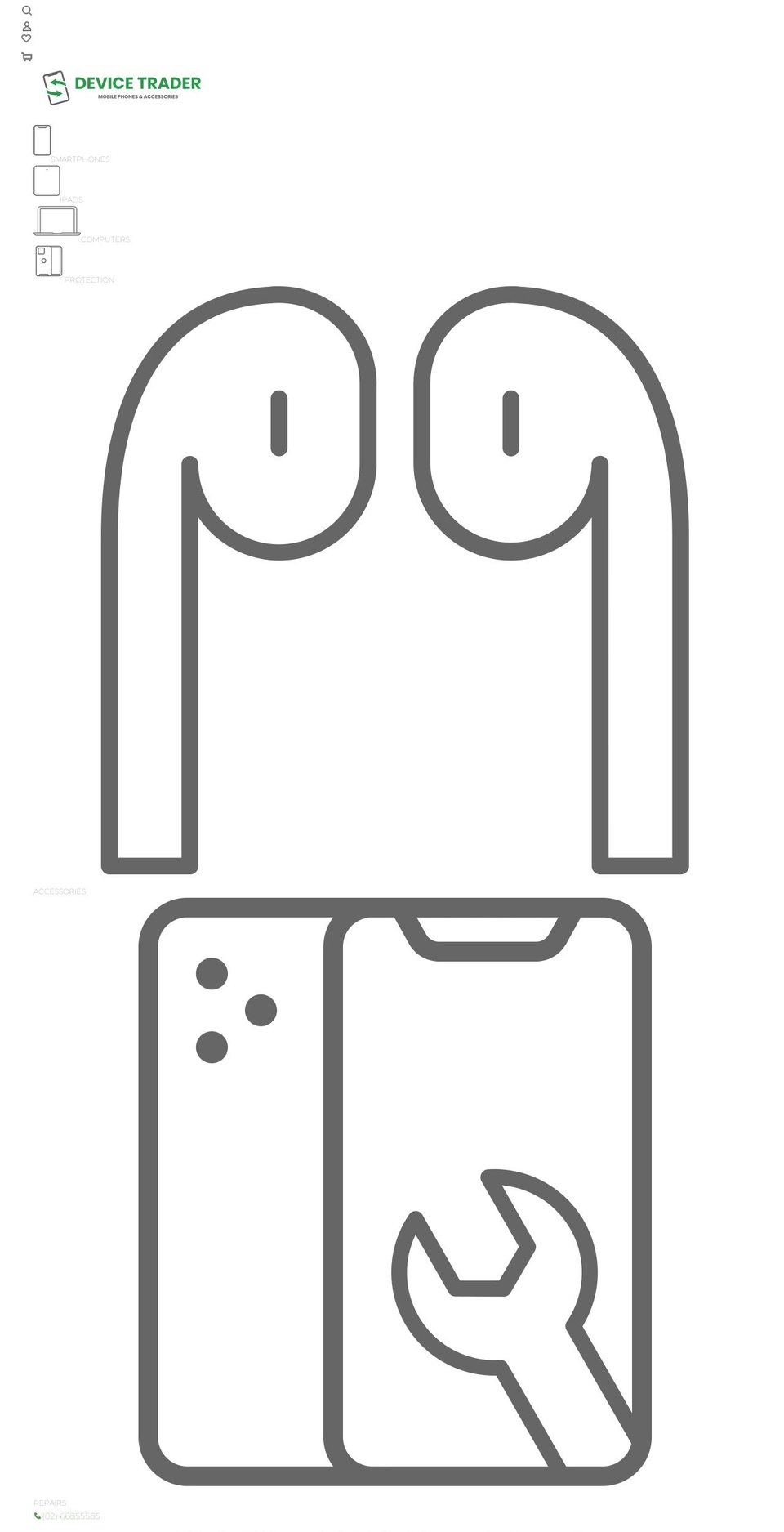 devicetrader.com.au shopify website screenshot