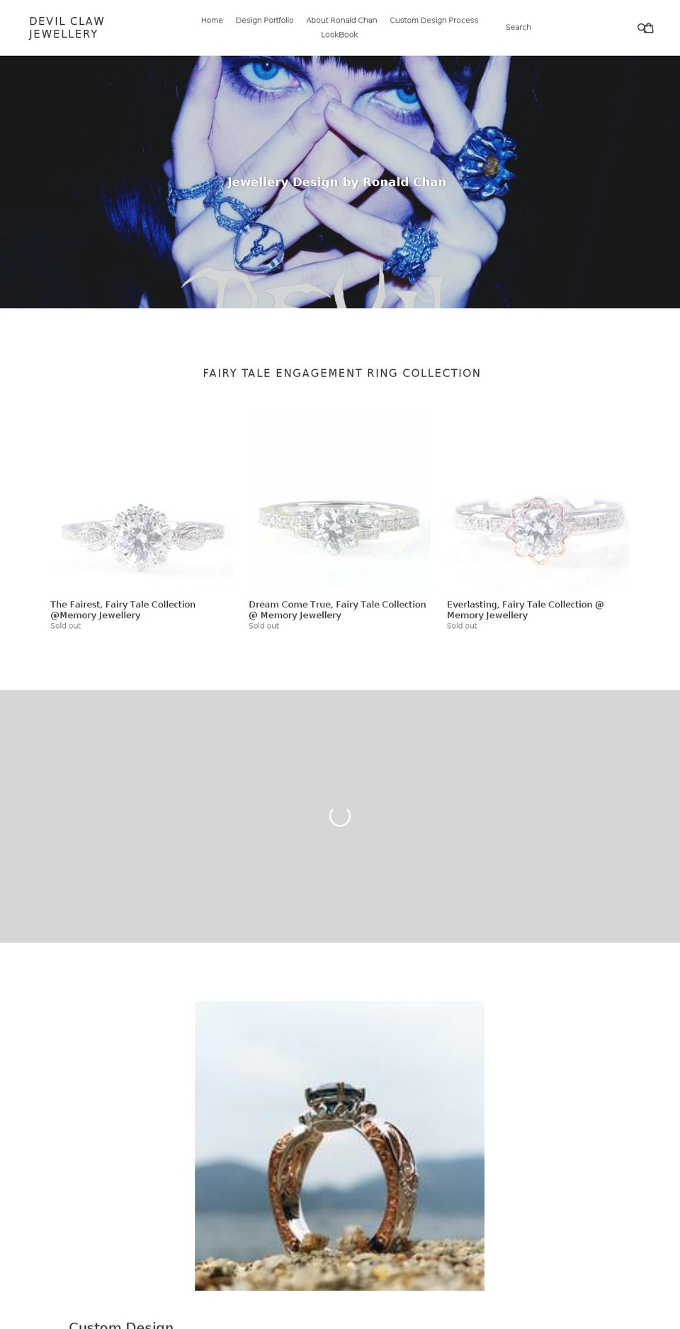 devilclawjewellery.com shopify website screenshot