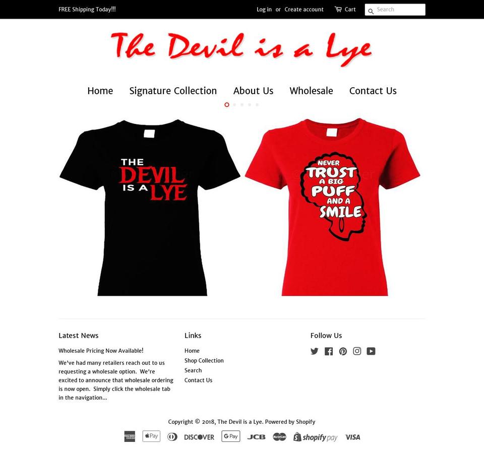 devilisalye.com — Shopify storefront screenshot