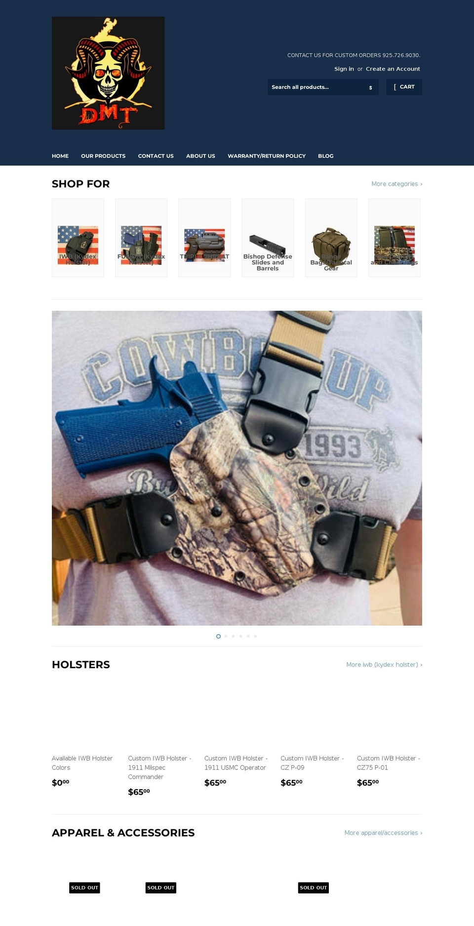 devilmountaintactical.com — Shopify storefront screenshot