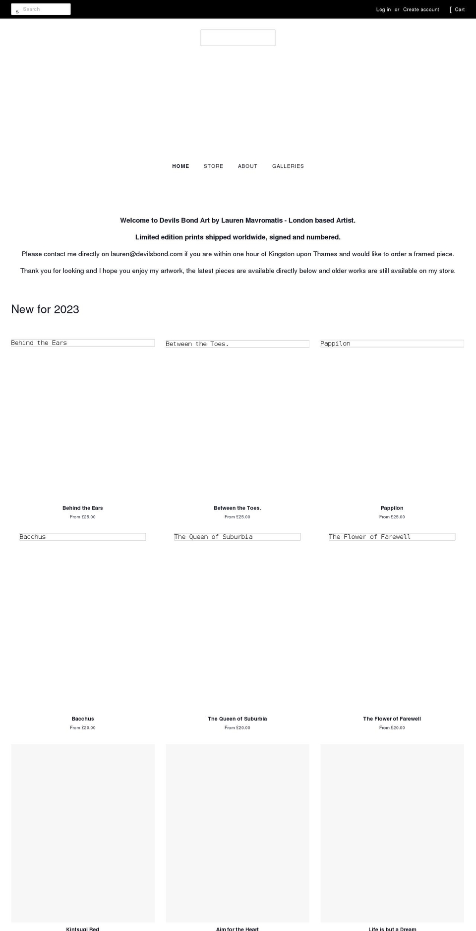 devilsbond.com shopify website screenshot